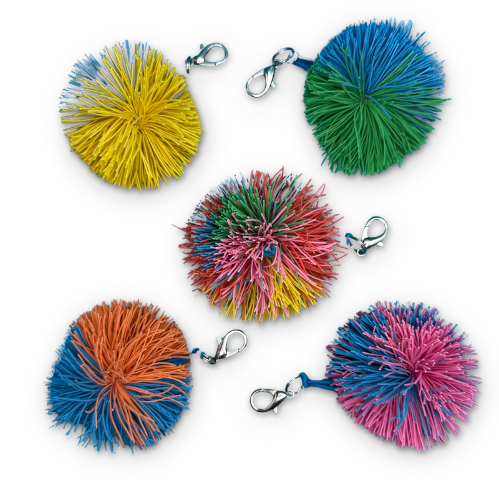 Koosh Ball Style Rubber  : You Pick -  vintage keychain vintage charms for bag nostalgia vintage keychains y2k collectible - Bag Crap