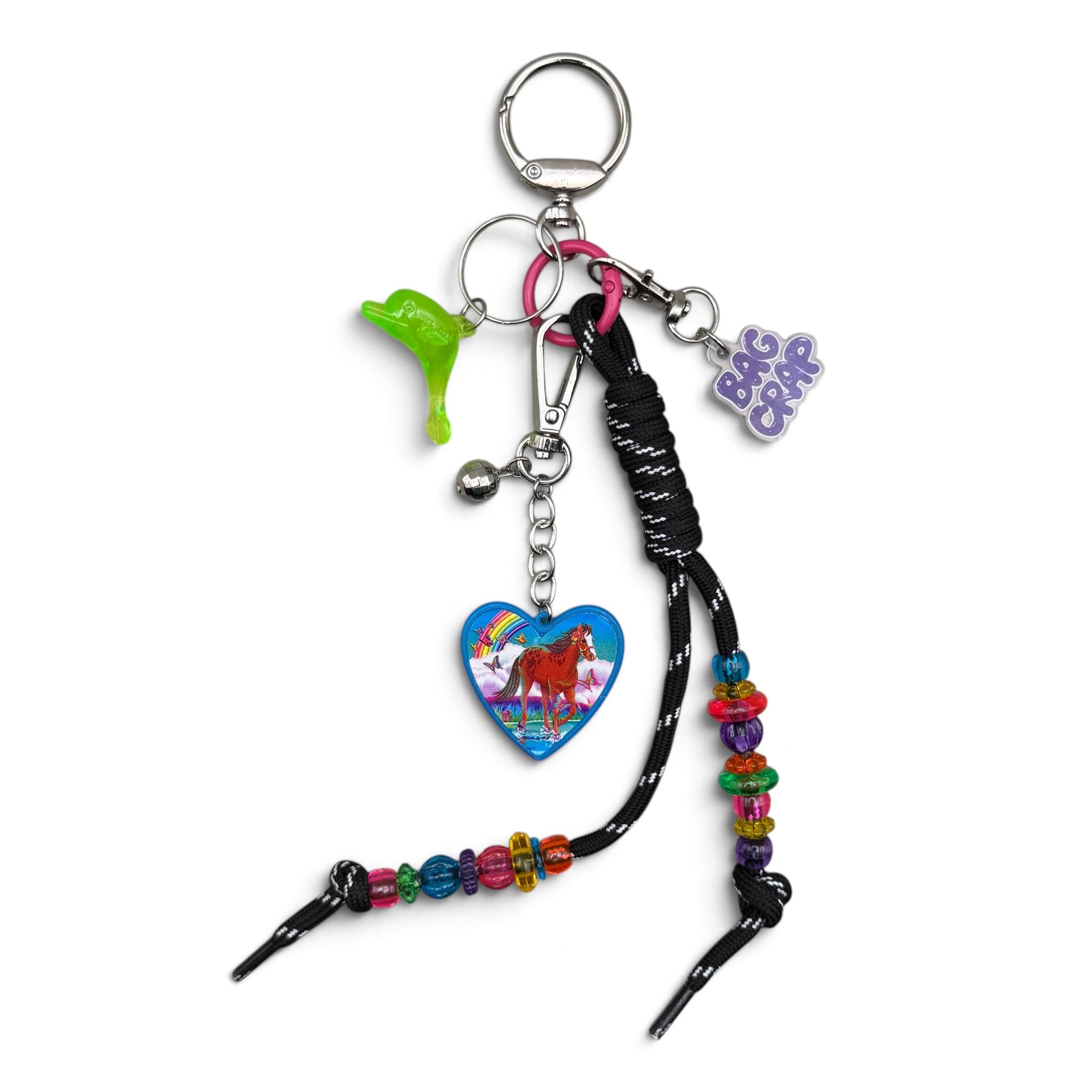 Lisa Frank Running Horse   Set - vintage bag charm packs nostalgia vintage y2k vintage keychain vintage charms for bag nostalgia vintage keychains y2k collectible - Bag Crap