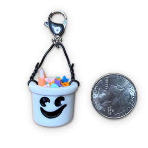 Mini Boo Bucket Halloween -  vintage keychain vintage charms for bag nostalgia vintage keychains y2k collectible - Bag Crap