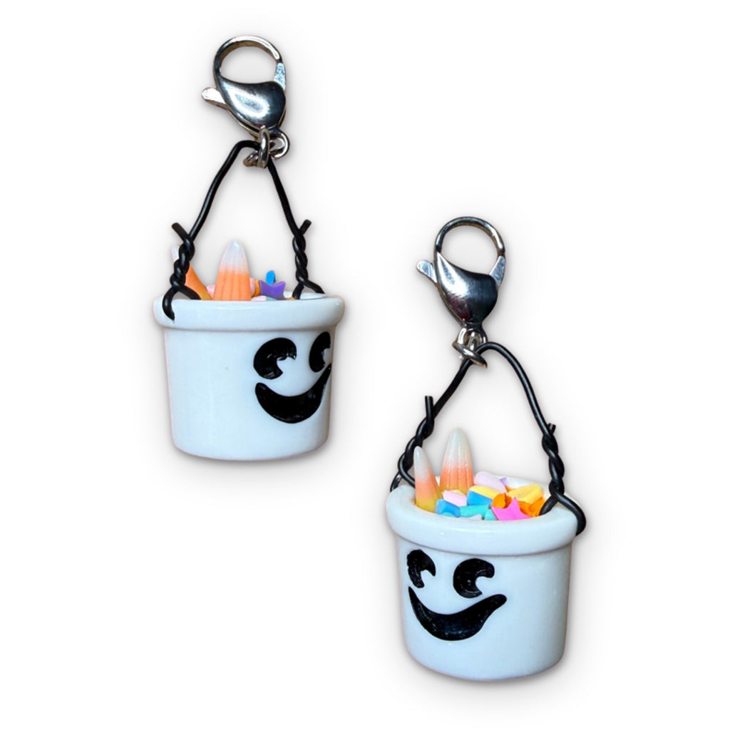 Mini Boo Bucket Halloween Bag Charm Keychain