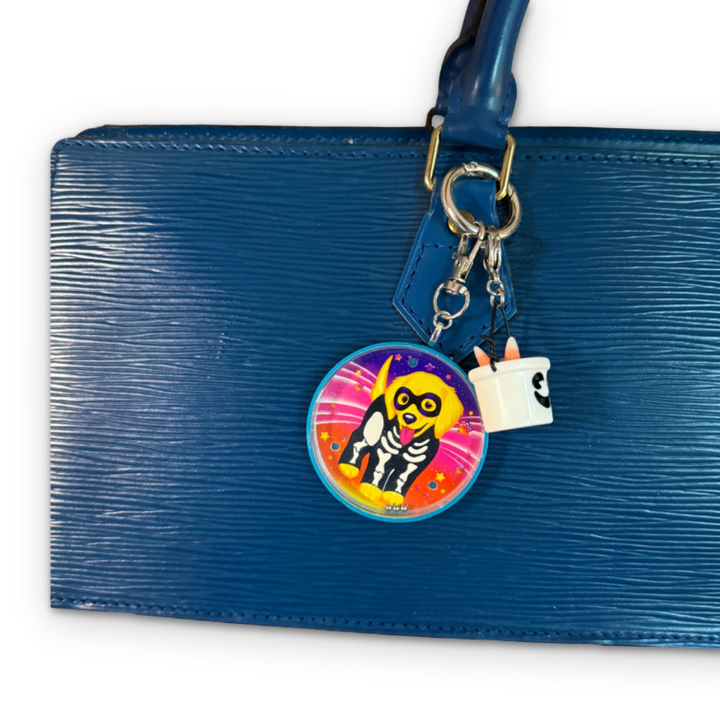 Mini Boo Bucket Halloween Bag Charm Keychain