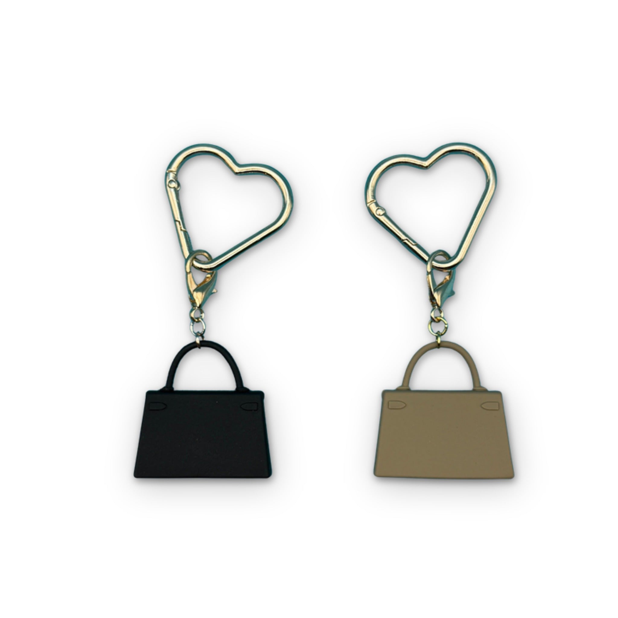 Mini Designer Hand Trinket  + Gold Heart Carabiner -  vintage keychain vintage charms for bag nostalgia vintage keychains y2k collectible - Bag Crap