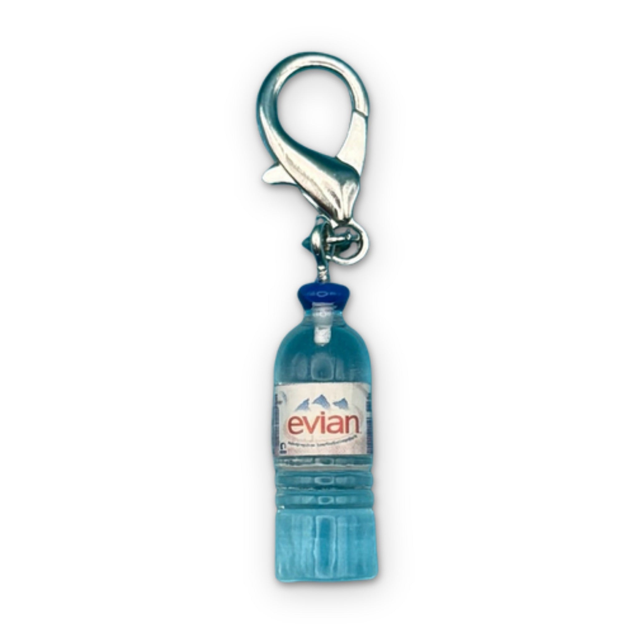 Mini Evian Water Bottle - bodega food grocery nyc ny apple fruit vegetables fun vintage keychain vintage charms for bag nostalgia vintage keychains y2k collectible - Bag Crap