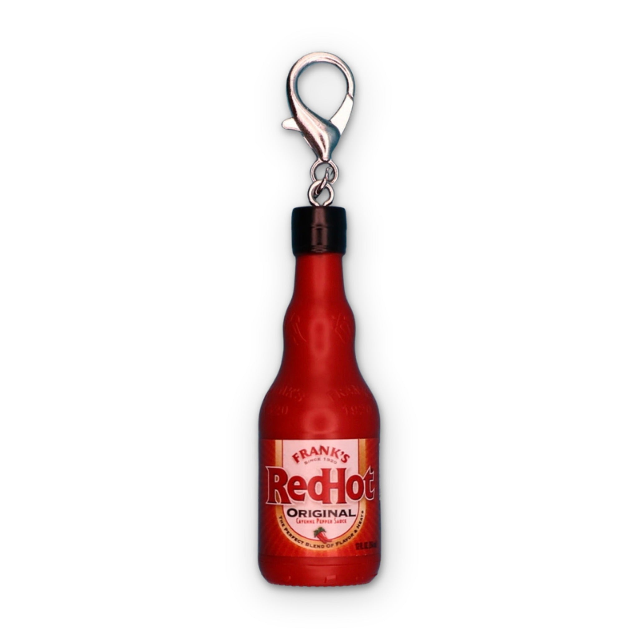 Mini Frank's Red Hot Sauce - bodega food grocery nyc ny apple fruit vegetables fun vintage keychain vintage charms for bag nostalgia vintage keychains y2k collectible - Bag Crap