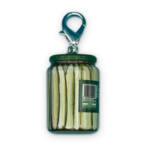 Mini Kosher Pickles   - RARE - bodega food grocery nyc ny apple fruit vegetables fun vintage keychain vintage charms for bag nostalgia vintage keychains y2k collectible - Bag Crap