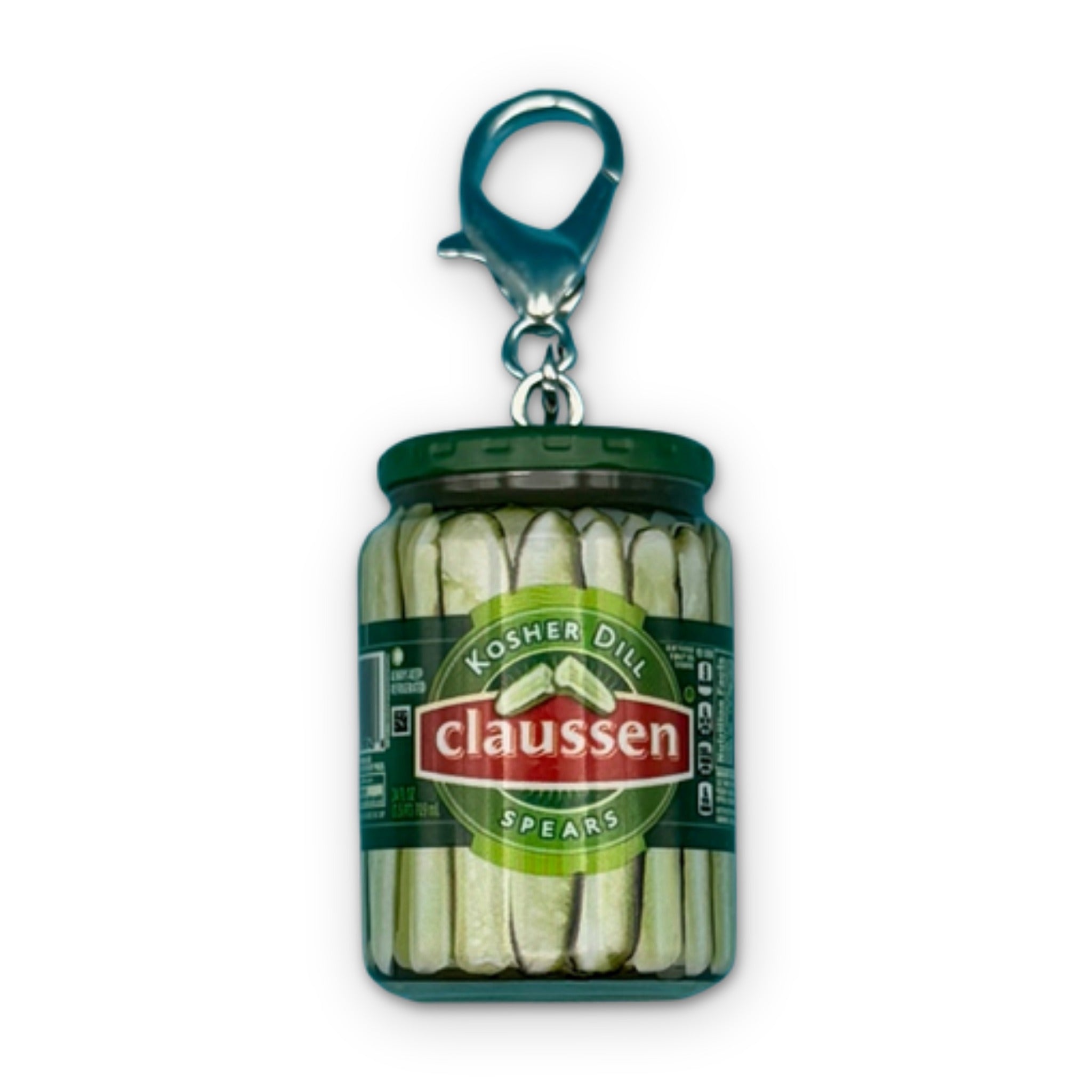 Mini Kosher Pickles   - RARE - bodega food grocery nyc ny apple fruit vegetables fun vintage keychain vintage charms for bag nostalgia vintage keychains y2k collectible - Bag Crap