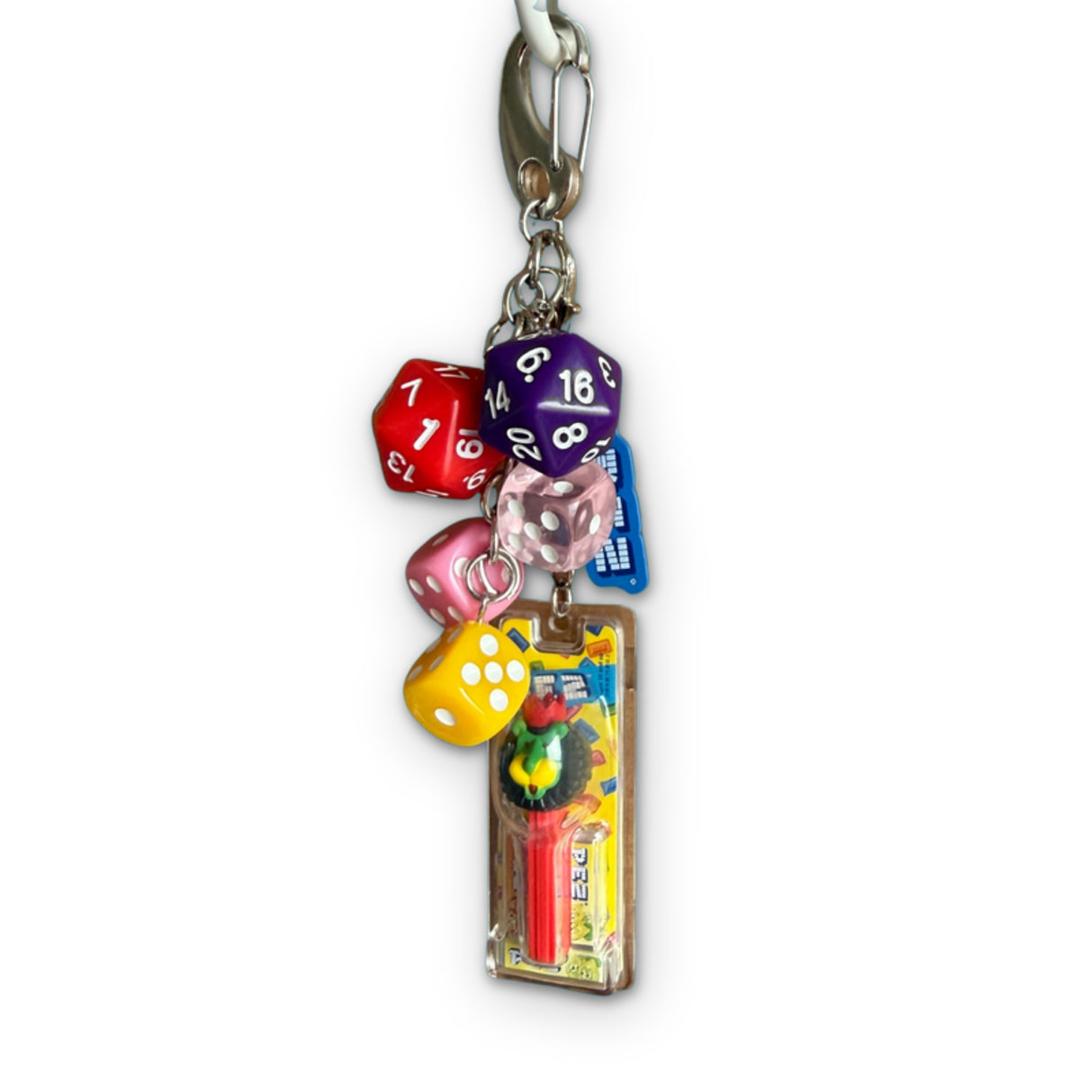 Mini Lion PEZ Candy Bag Charm Pack on a white background