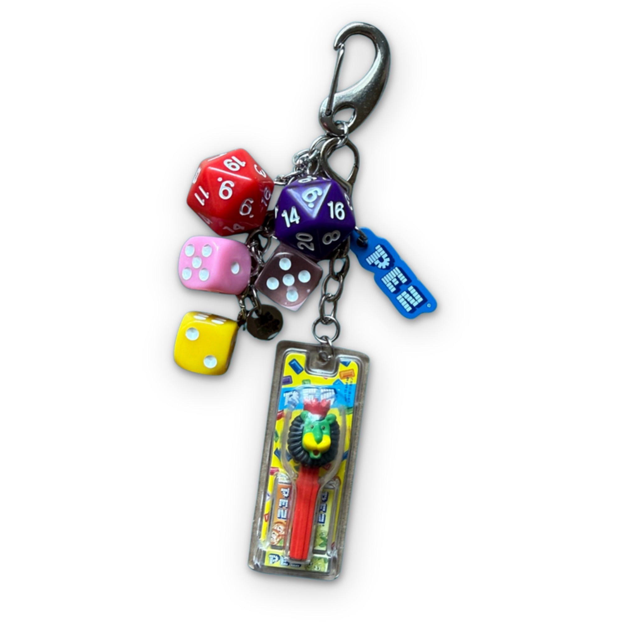 Mini Lion PEZ Candy   Pack - vintage bag charm packs nostalgia vintage y2k vintage keychain vintage charms for bag nostalgia vintage keychains y2k collectible - Bag Crap