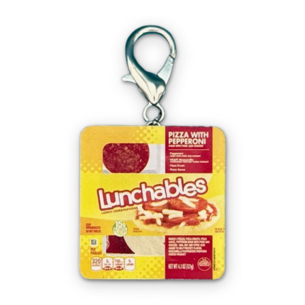 Mini Pizza Lunchables Bag Charm