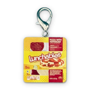 Mini Pizza Lunchables - bodega food grocery nyc ny apple fruit vegetables fun vintage keychain vintage charms for bag nostalgia vintage keychains y2k collectible - Bag Crap
