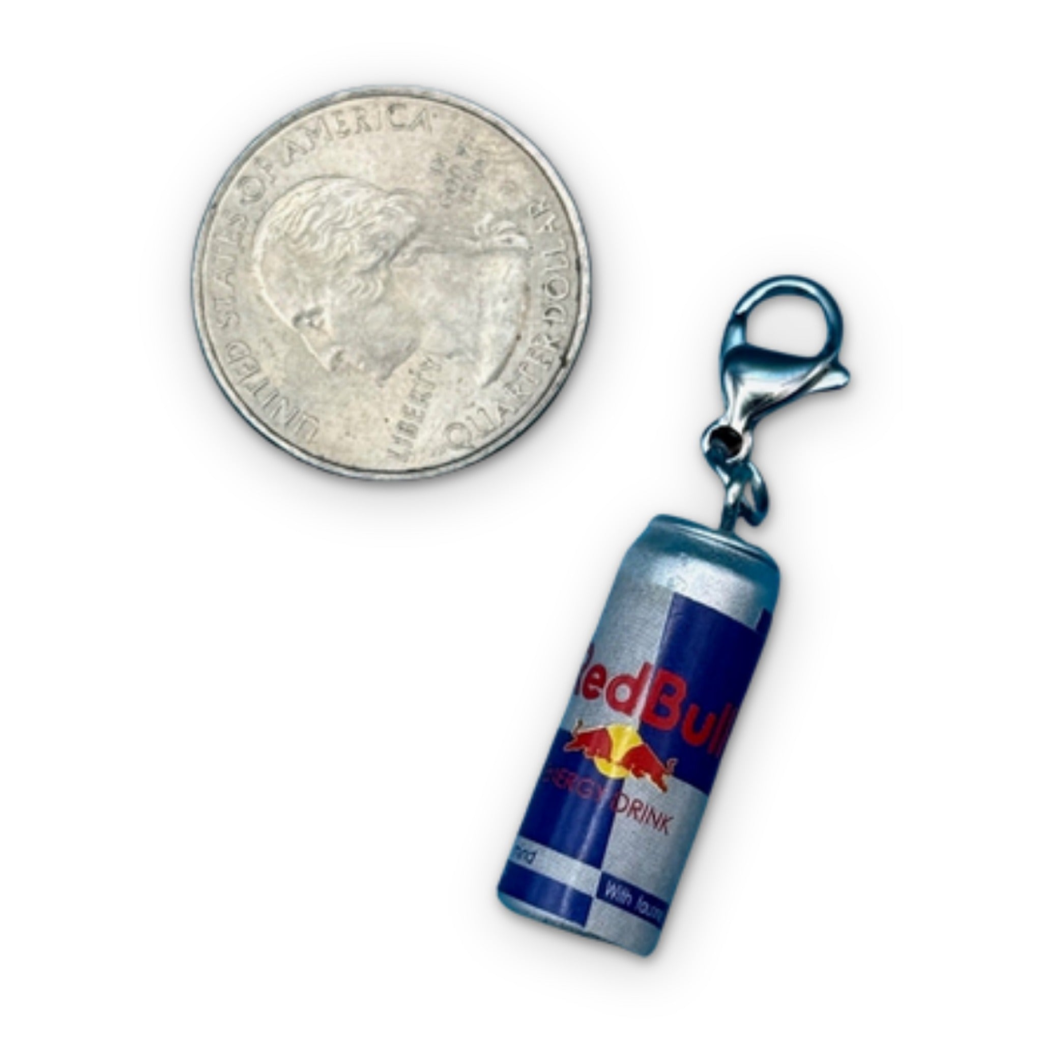 Mini Red Bull Energy Drink - bodega food grocery nyc ny apple fruit vegetables fun vintage keychain vintage charms for bag nostalgia vintage keychains y2k collectible - Bag Crap