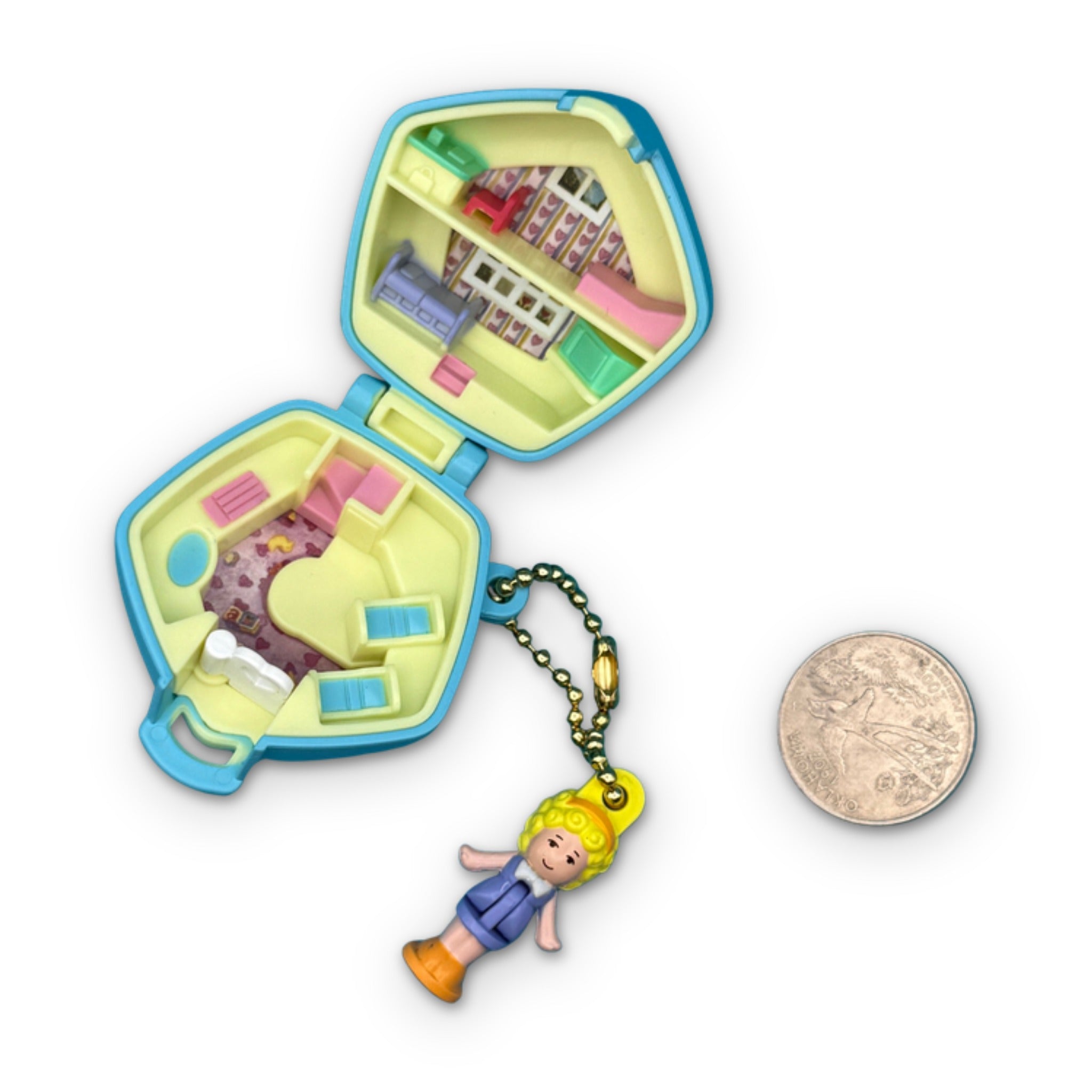 Mini Retro Polly Pocket -  vintage keychain vintage charms for bag nostalgia vintage keychains y2k collectible - Bag Crap