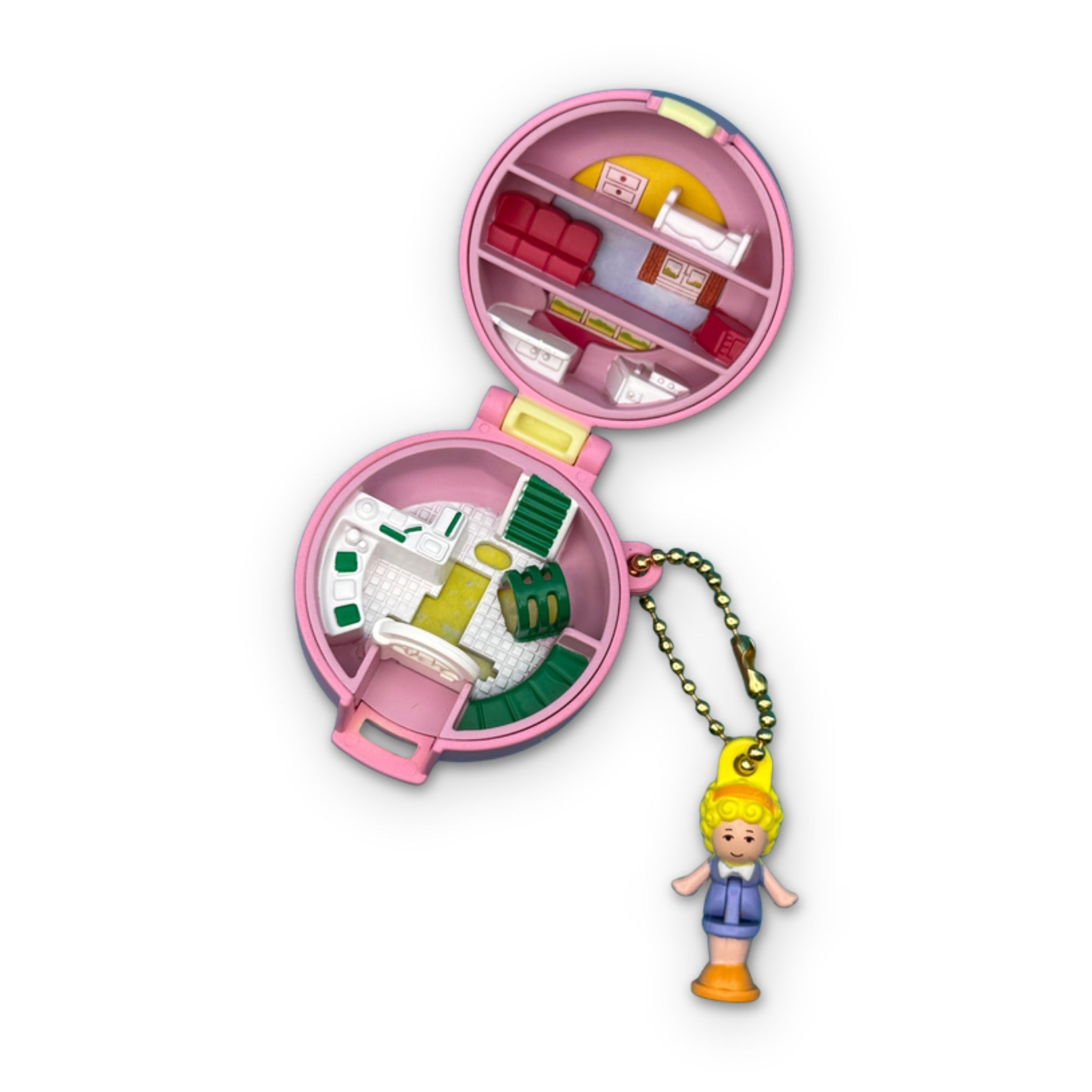 Mini Retro Polly Pocket -  vintage keychain vintage charms for bag nostalgia vintage keychains y2k collectible - Bag Crap