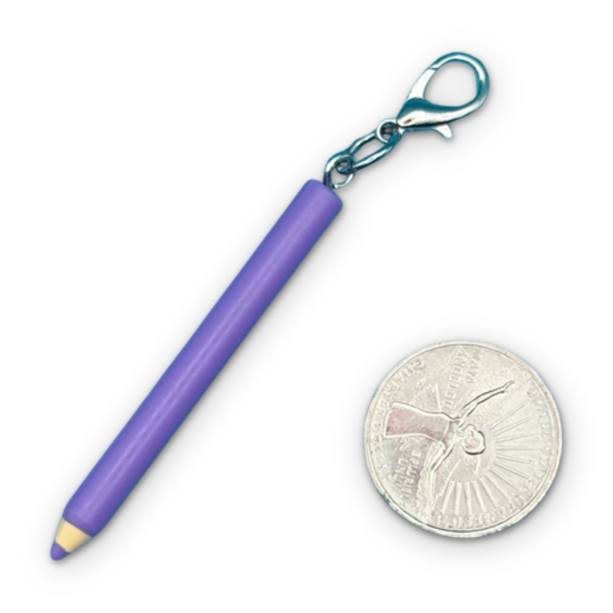 Mini School Supplies Silver Trinket  s -  vintage keychain vintage charms for bag nostalgia vintage keychains y2k collectible - Bag Crap