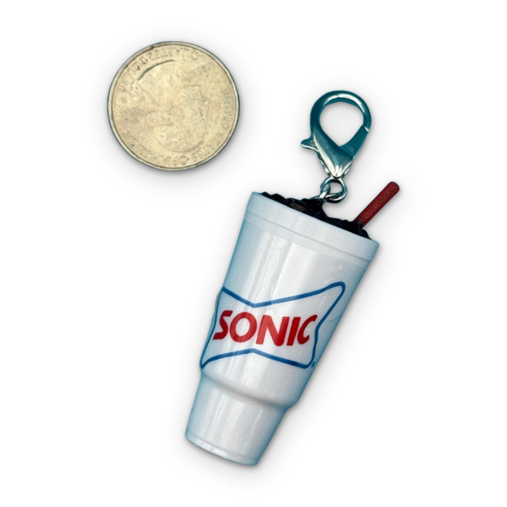 RARE Mini Sonic Soft Drink Bag Charm