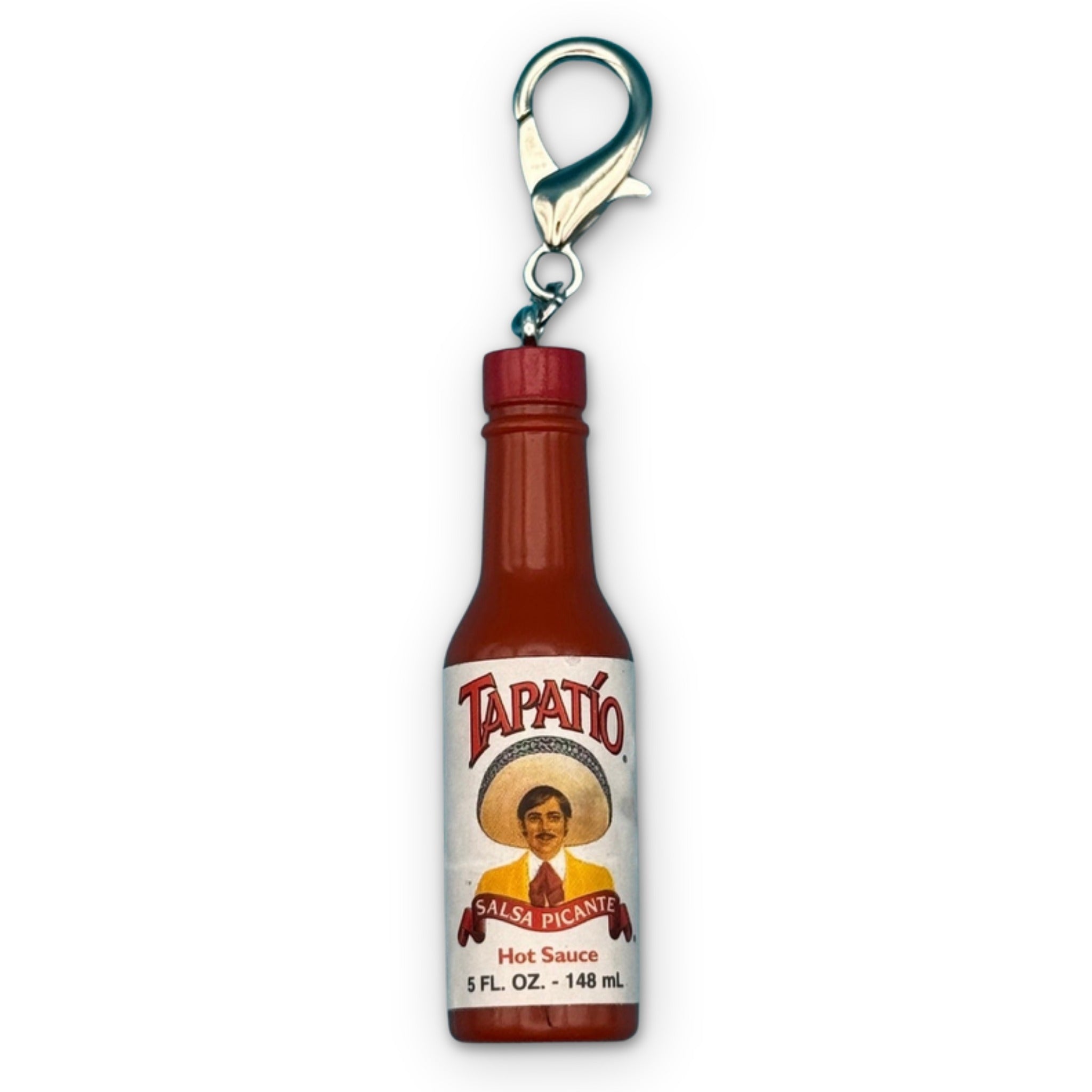 Mini Tapatio Hot Sauce - bodega food grocery nyc ny apple fruit vegetables fun vintage keychain vintage charms for bag nostalgia vintage keychains y2k collectible - Bag Crap