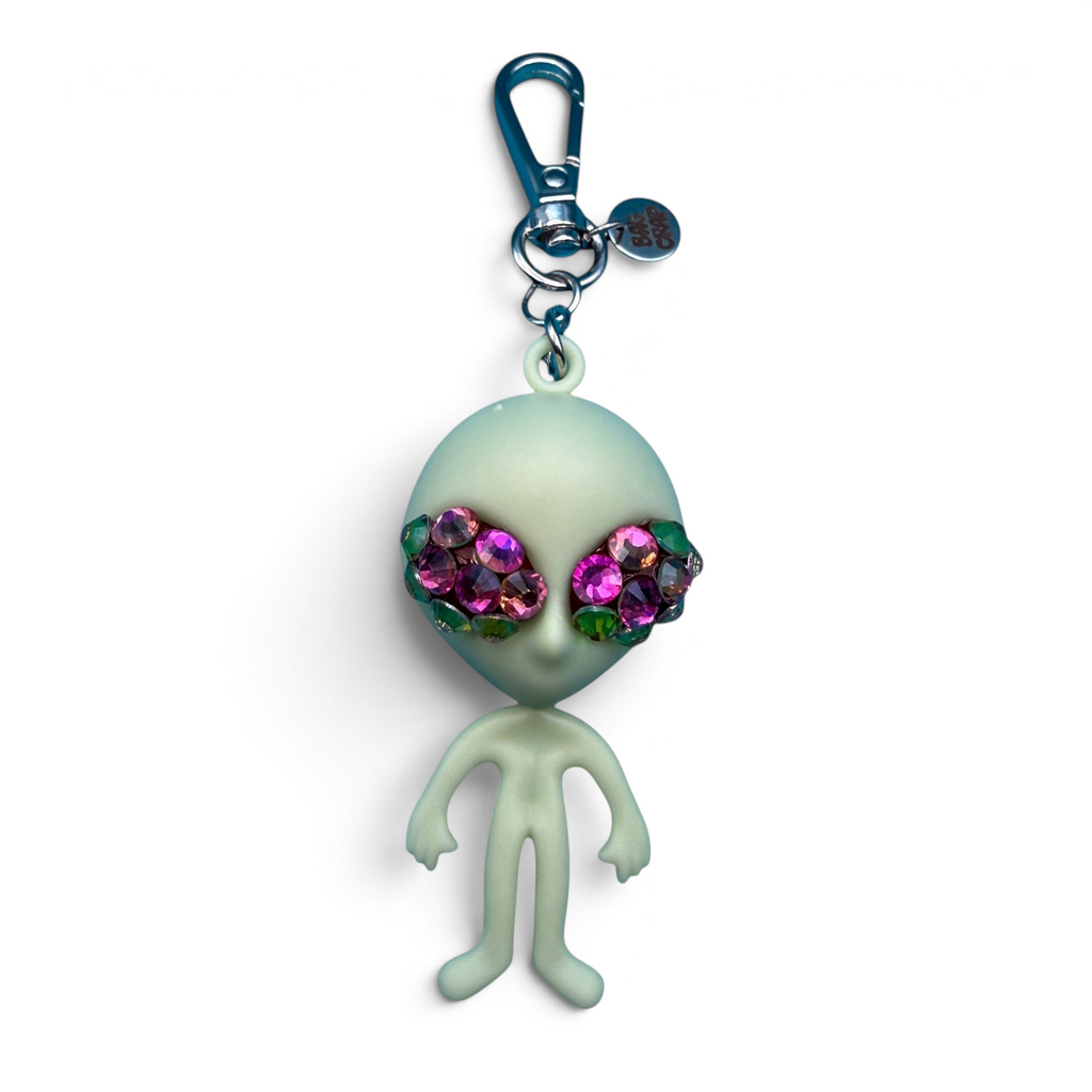 Bag Crap Bedazzled Alien Bag Charm Accessory