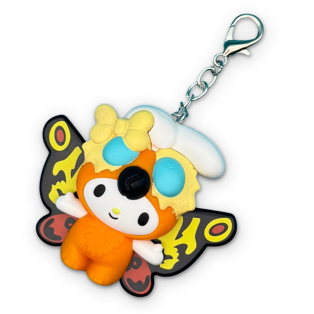 Full Character Set: 8 Hello Kitty x Godzilla Happy Meal Bag Charms