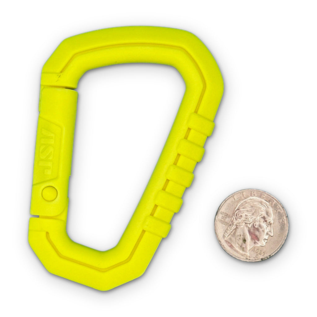 Neon Yellow Thick Plastic Carabiner Clip