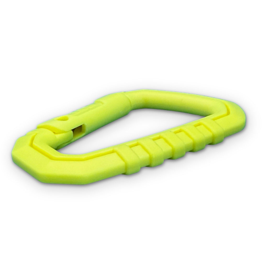 Neon Yellow Thick Plastic Carabiner Clip