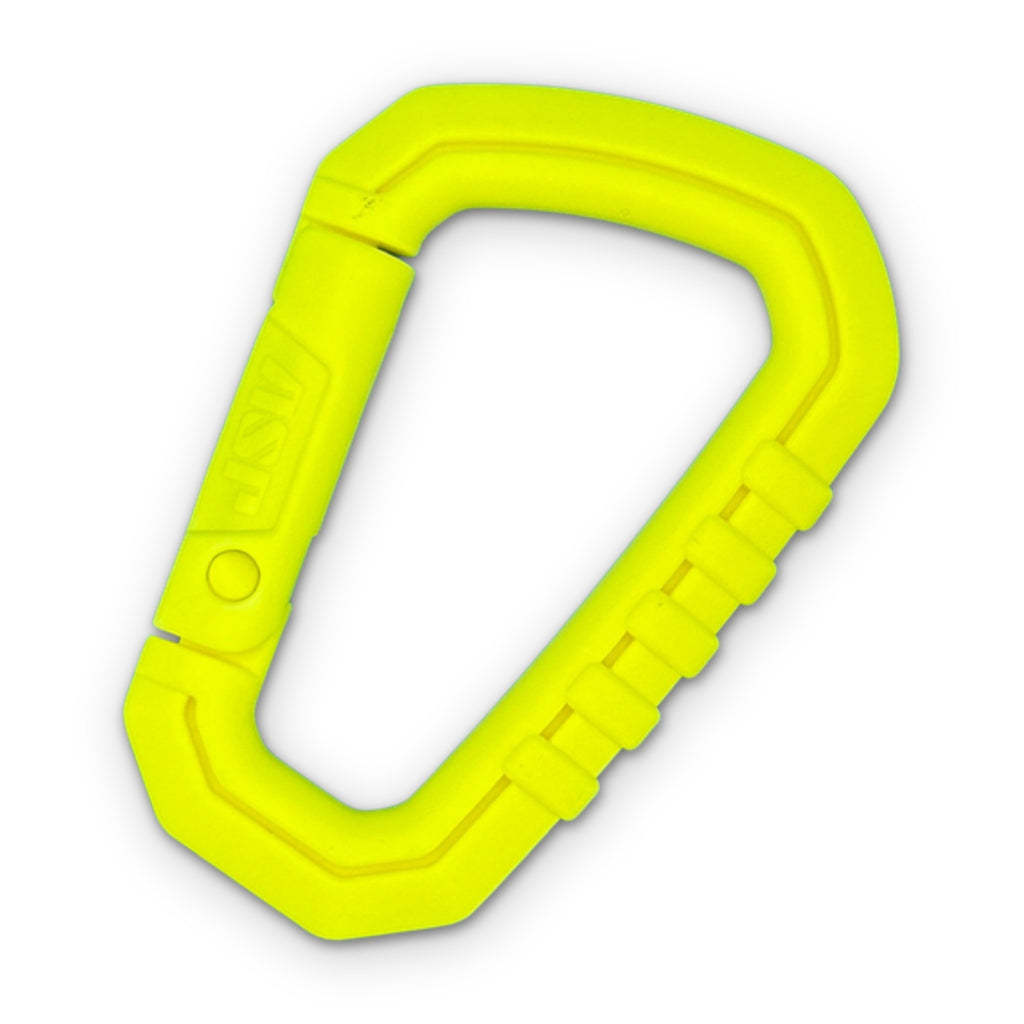 Neon Yellow Thick Plastic Carabiner Clip