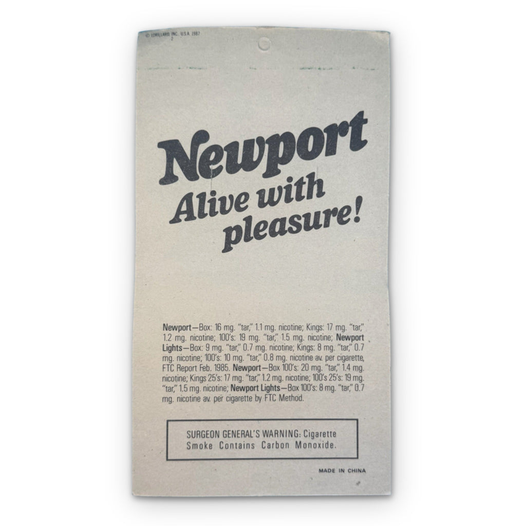 NIP 1987 Vintage Keychain: Newport Cigarettes Boxing Glove Keychain