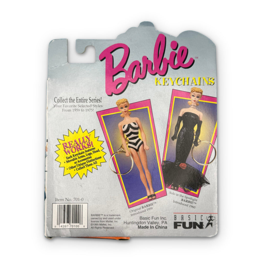 NIP 90s Vintage Keychain: Brunette Solo in the Spotlight Barbie