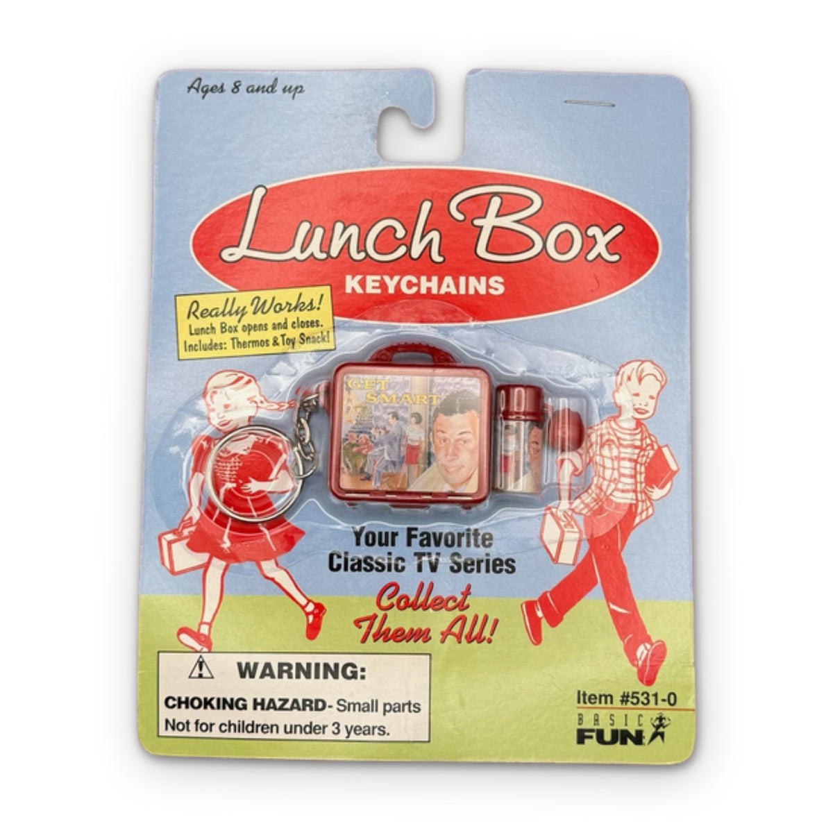 NIP 90s  : Get Smart Lunch Box -  vintage keychain vintage charms for bag nostalgia vintage keychains y2k collectible - Bag Crap