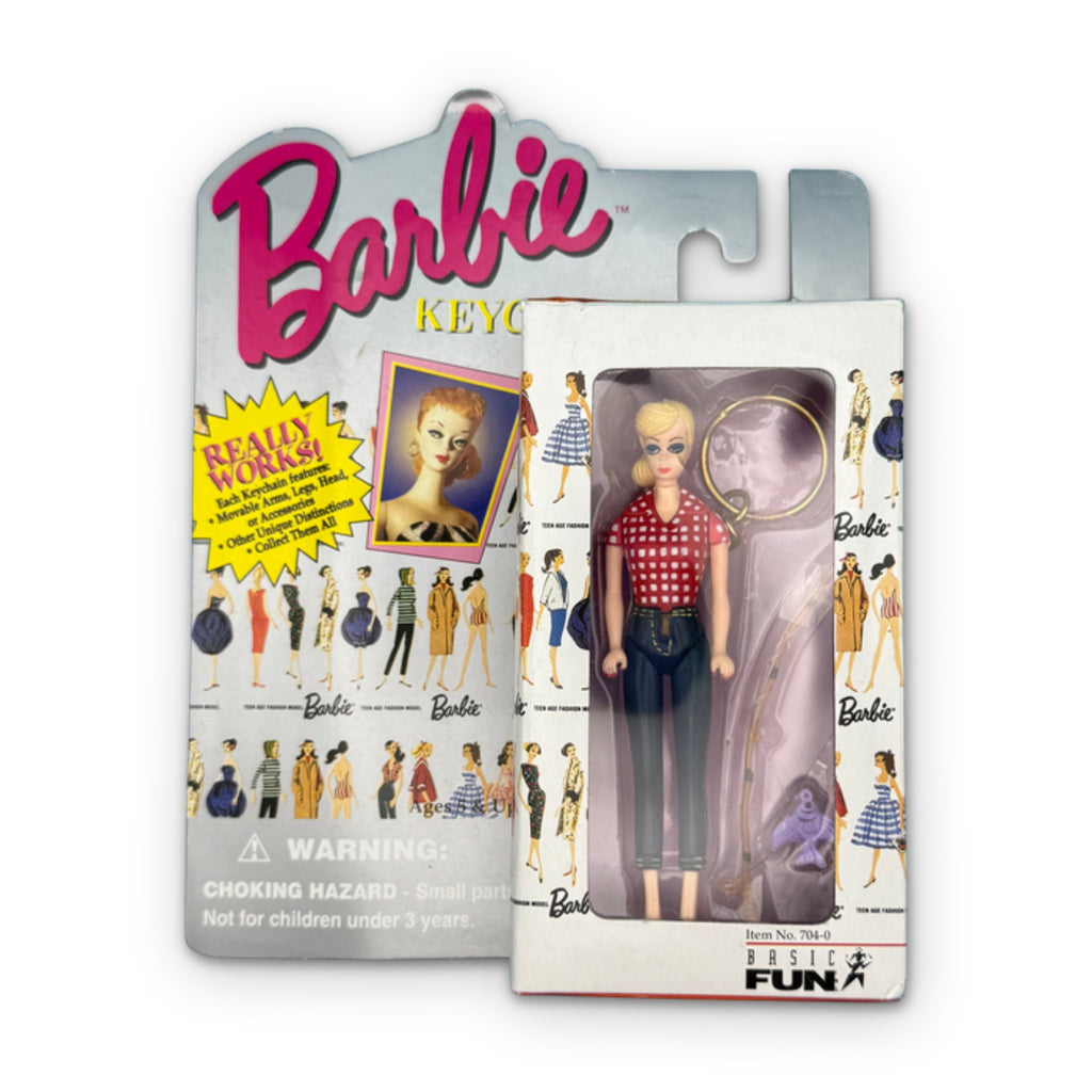 NIP 90s Vintage Keychain: Picnic Barbie