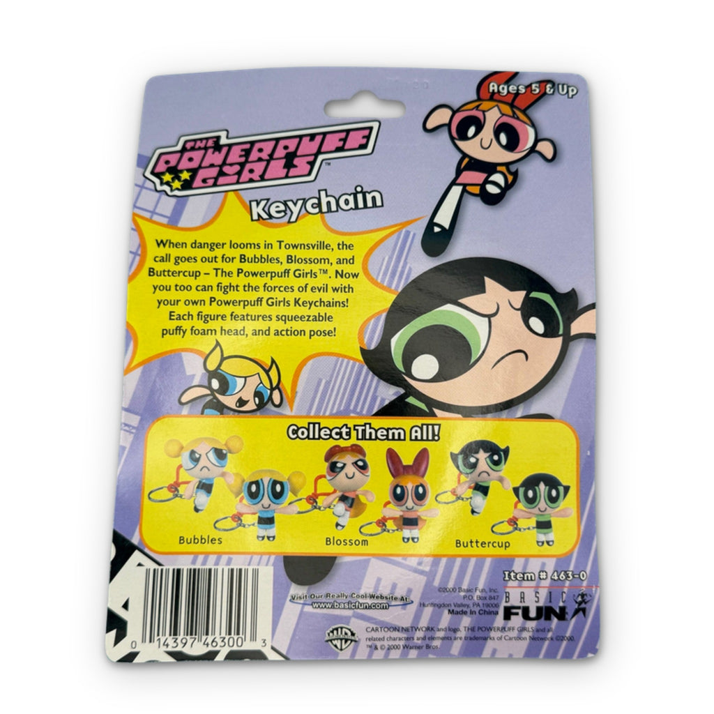 NIP Y2K Vintage Keychain: The Powerpuff Girls - Bubbles in Action Keychain