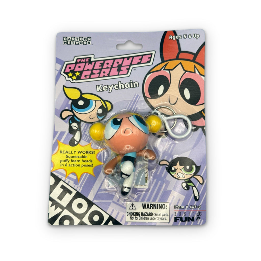 NIP Y2K Vintage Keychain: The Powerpuff Girls - Bubbles in Action Keychain