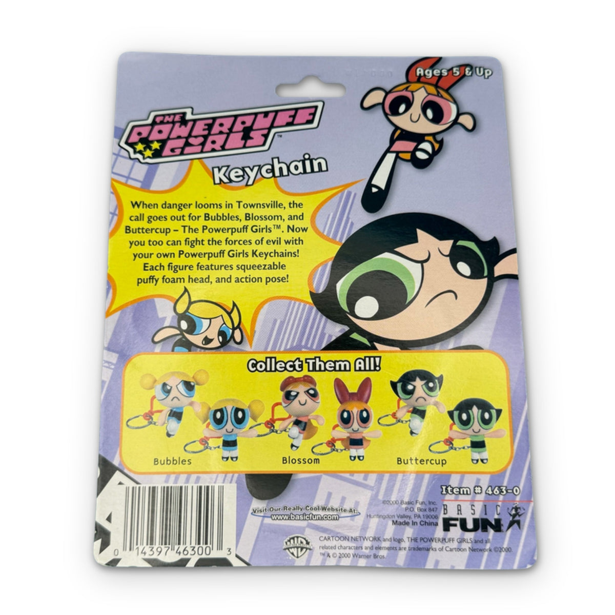 NIP   : The Powerpuff Girls - Bubbles -  vintage keychain vintage charms for bag nostalgia vintage keychains y2k collectible - Bag Crap