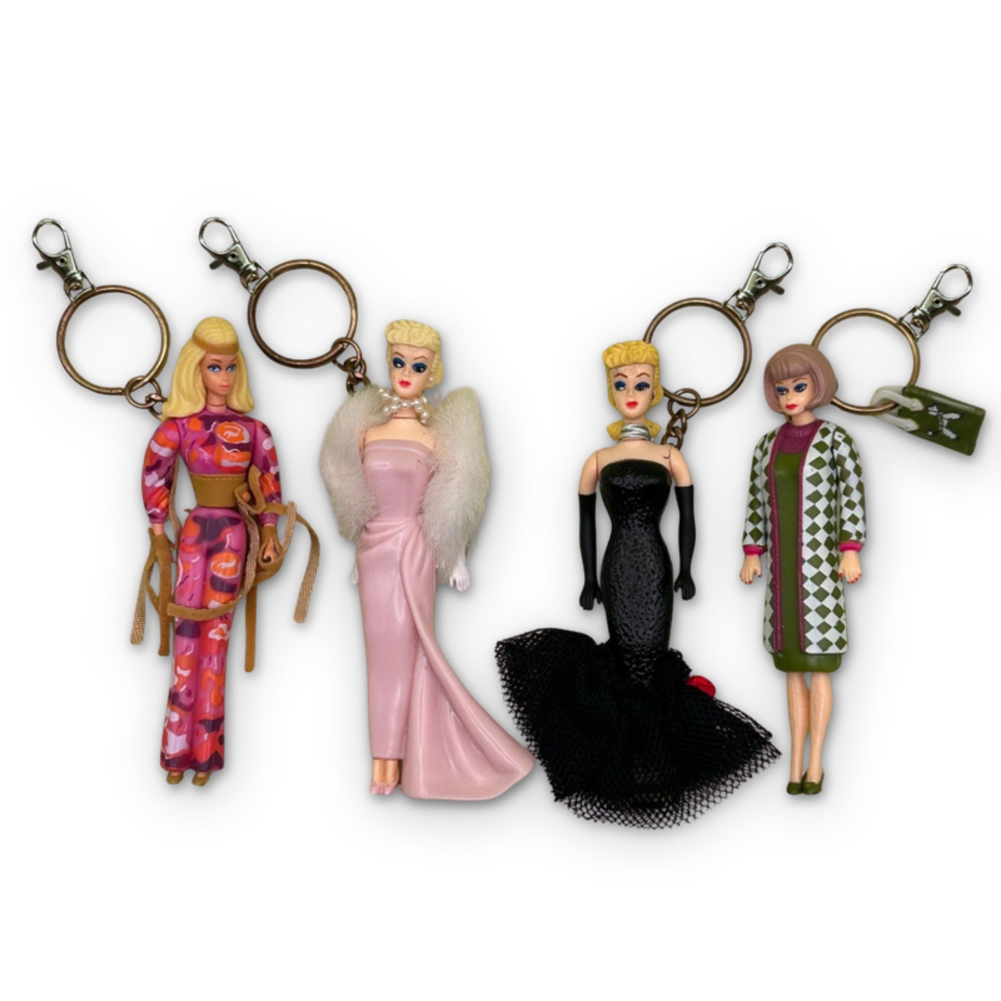 Official 1995  Barbie s - barbie doll toy pink rare vintage keychain vintage charms for bag nostalgia vintage keychains y2k collectible - Bag Crap