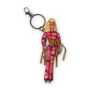 Official 1995  Barbie s - barbie doll toy pink rare vintage keychain vintage charms for bag nostalgia vintage keychains y2k collectible - Bag Crap
