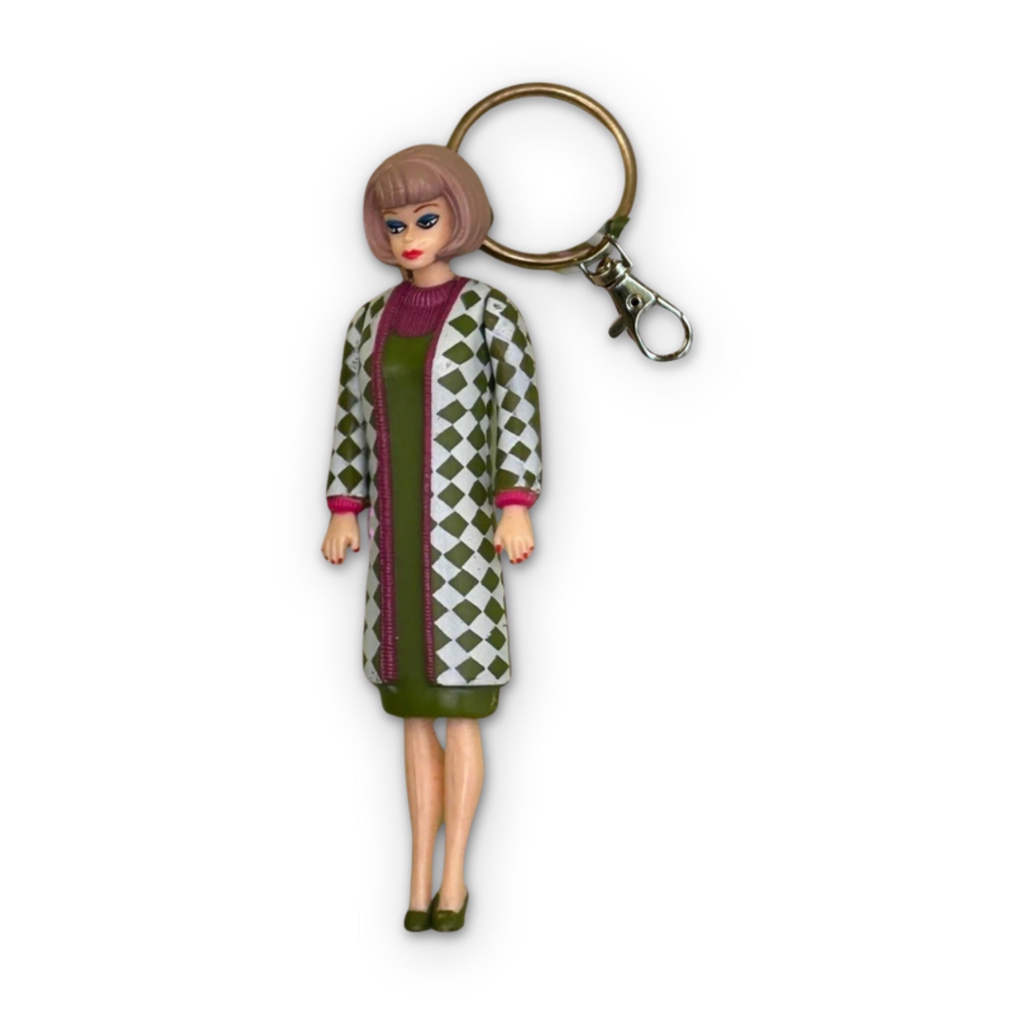 Official 1995  Barbie s - barbie doll toy pink rare vintage keychain vintage charms for bag nostalgia vintage keychains y2k collectible - Bag Crap