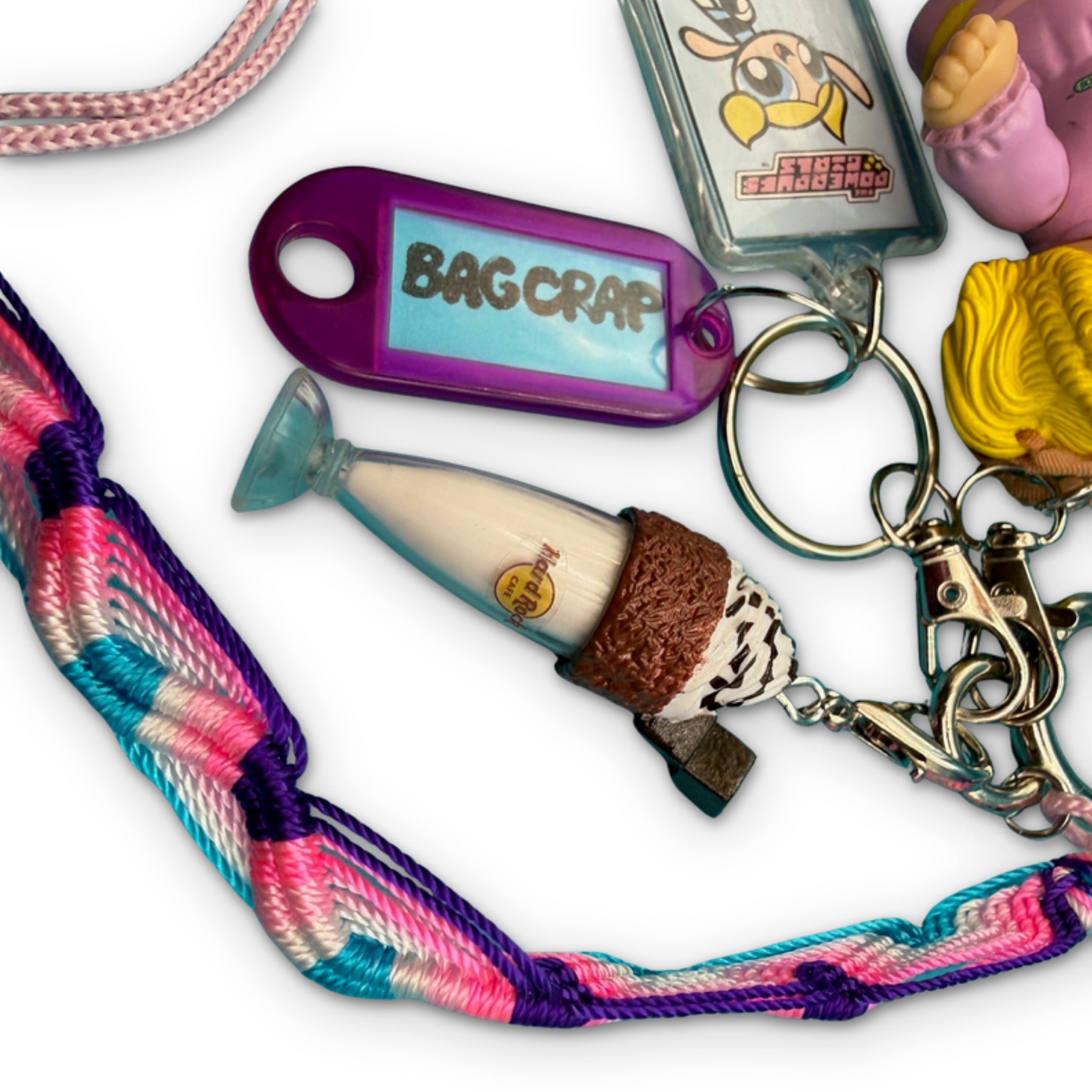 1:1 Cabe Patch & Powerpuff   Pack - vintage bag charm packs nostalgia vintage y2k vintage keychain vintage charms for bag nostalgia vintage keychains y2k collectible - Bag Crap