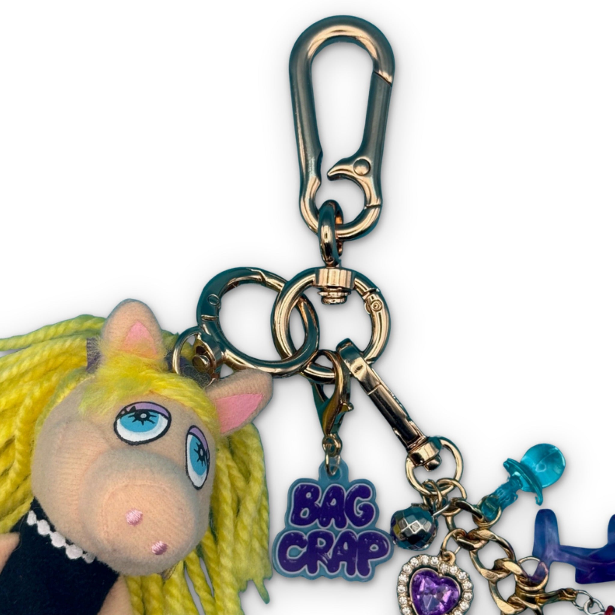 One-of-One     Pack— Miss Piggy Muppets - vintage bag charm packs nostalgia vintage y2k vintage keychain vintage charms for bag nostalgia vintage keychains y2k collectible - Bag Crap