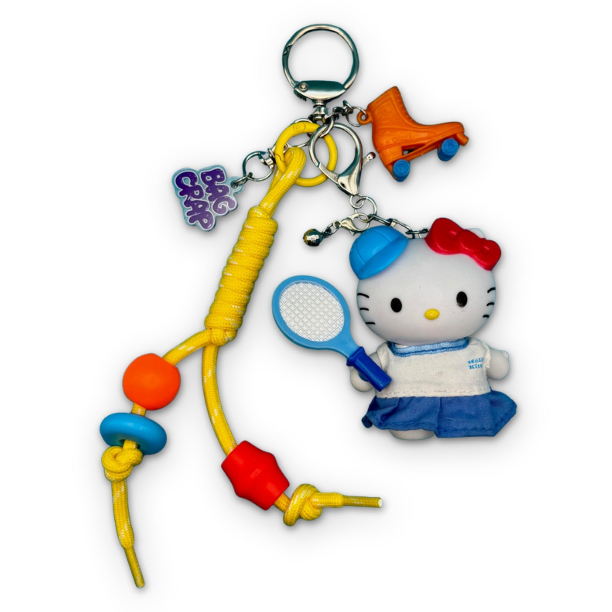 One-of-One      Pack — Tennis Hello Kitty, Rollerskate - hello kitty sanrio japan kawaii rare vintage keychain vintage charms for bag nostalgia vintage keychains y2k collectible - Bag Crap
