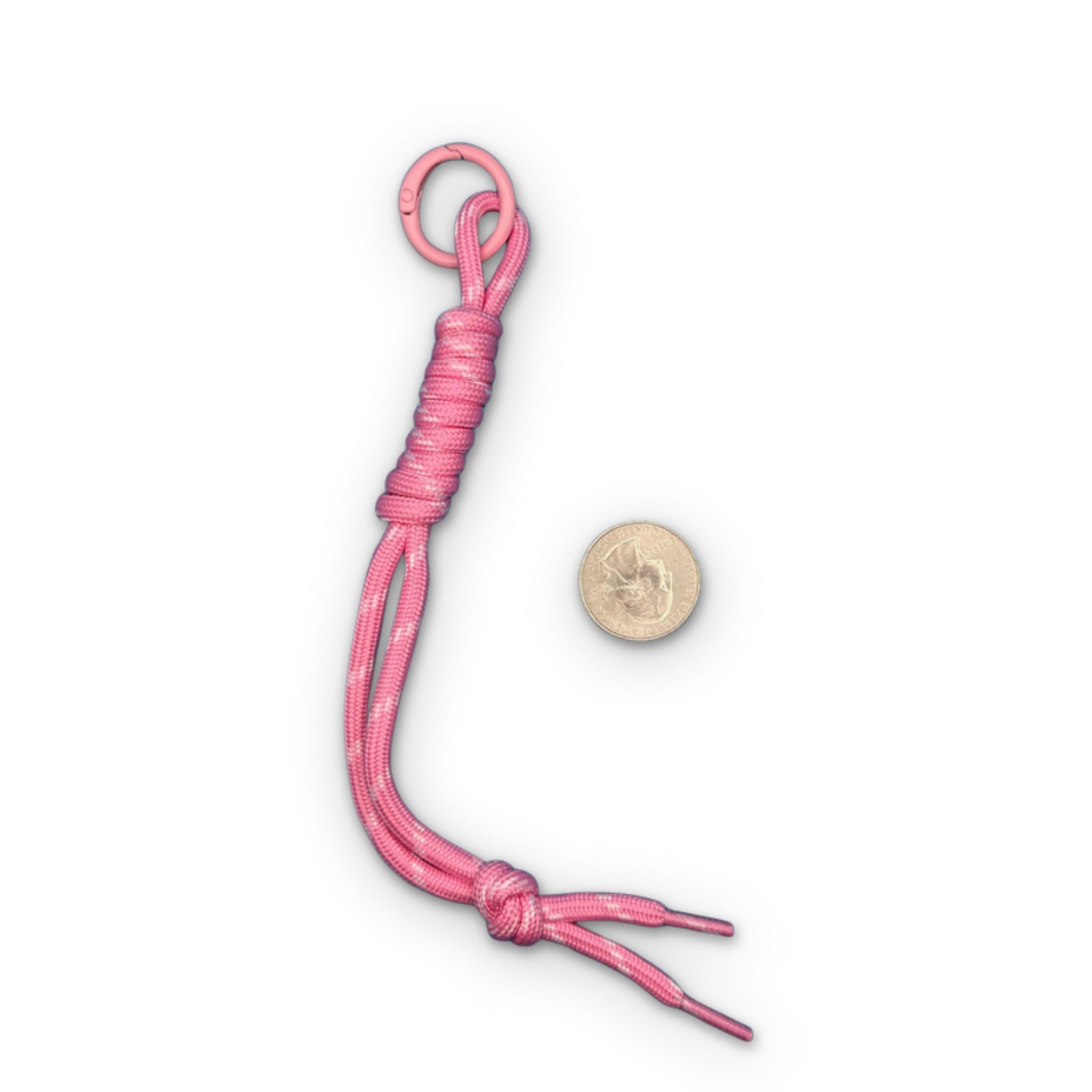 Paracord   Handle Attachments — Pink, Yellow, Orange - clips carabiners charms keychains bag designer vintage keychain vintage charms for bag nostalgia vintage keychains y2k collectible - Bag Crap
