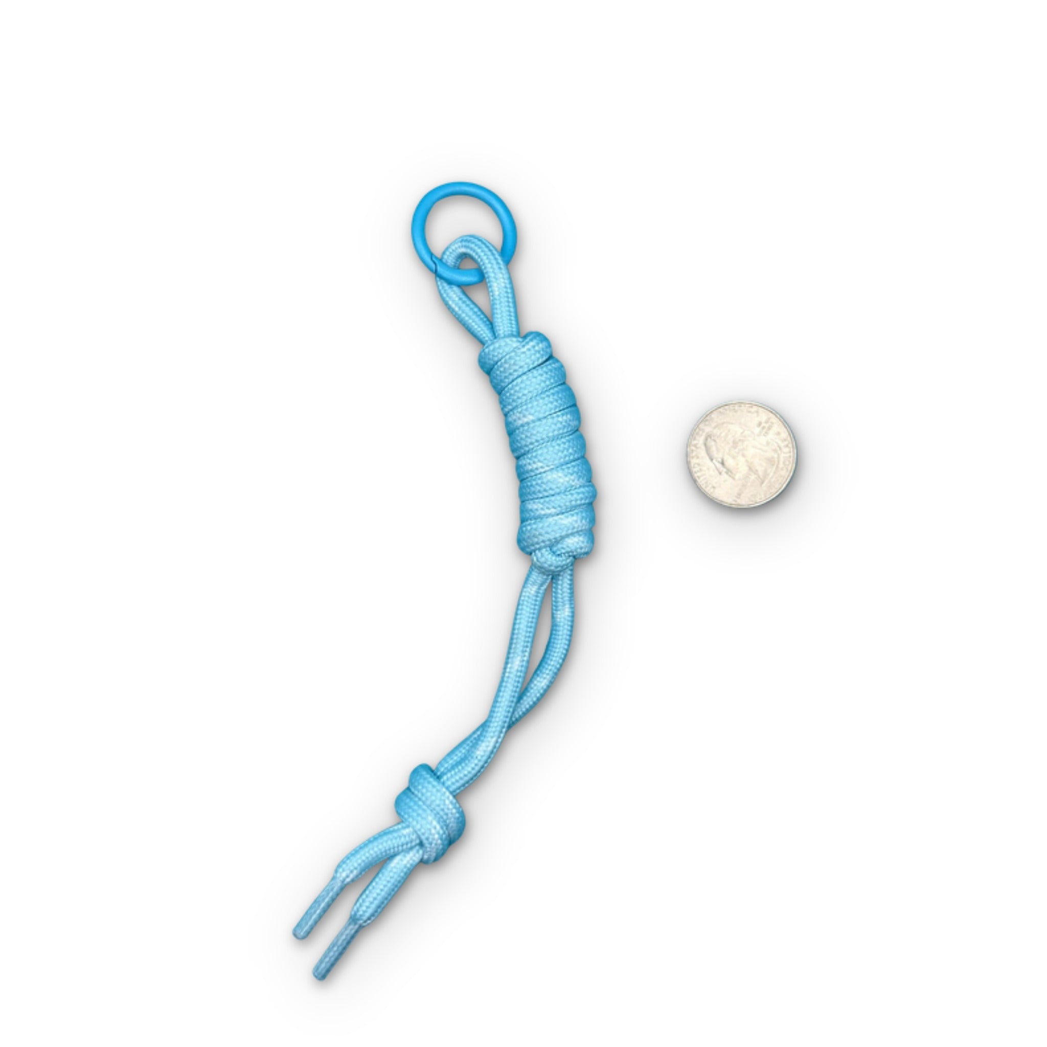 Paracord  s — Blue, Black, White - clips carabiners charms keychains bag designer vintage keychain vintage charms for bag nostalgia vintage keychains y2k collectible - Bag Crap