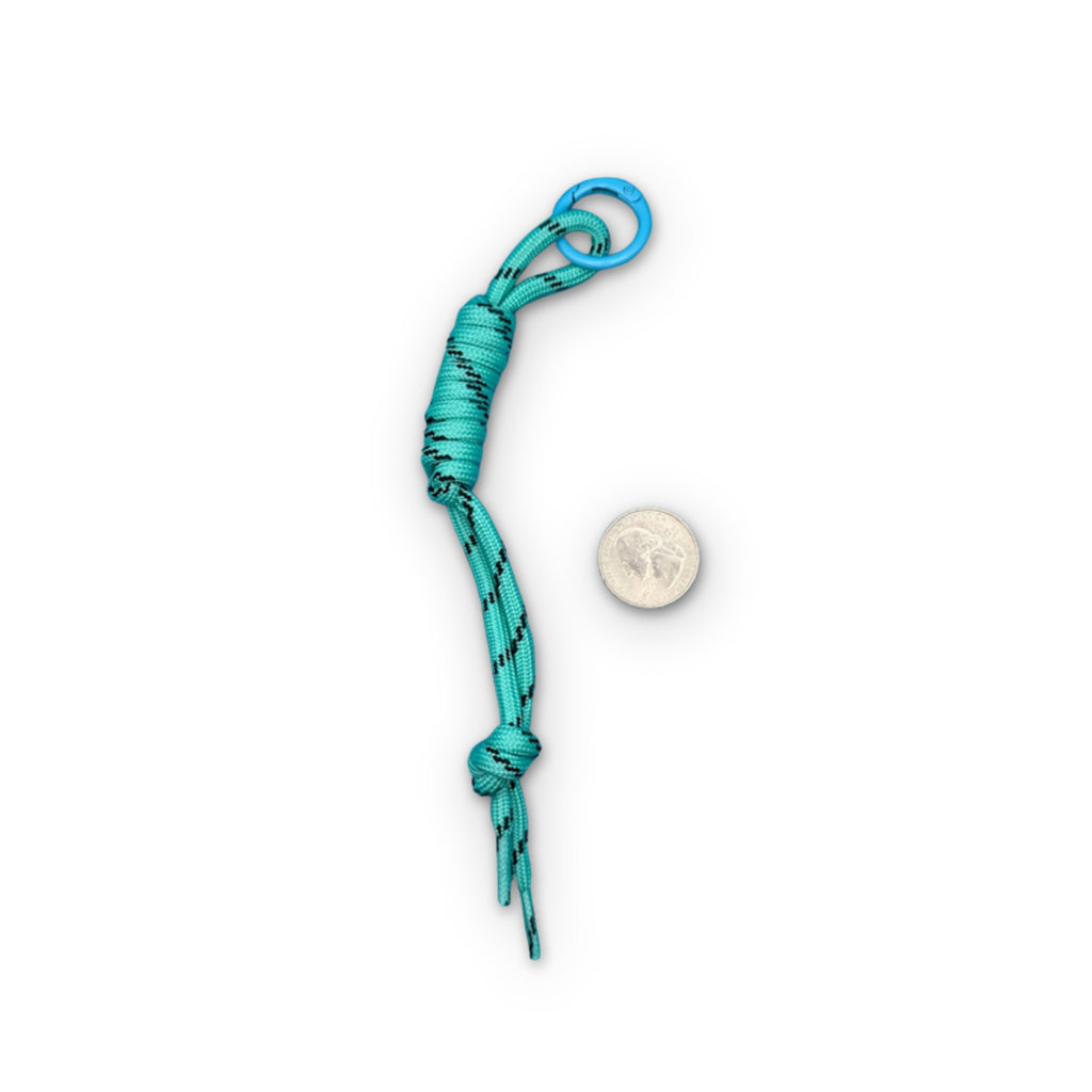 Paracord Bag Charms — Blue, Black, White