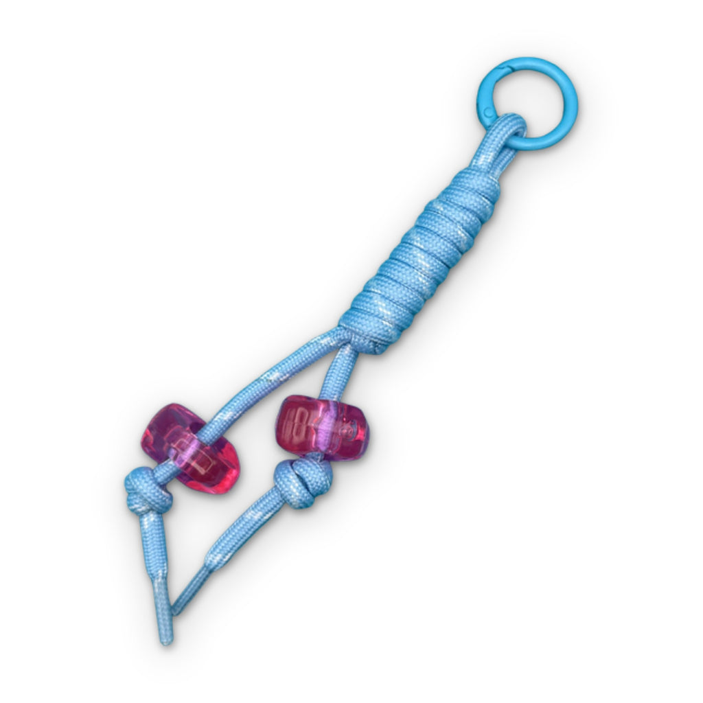 Pastel Chunky Beaded Paracord Bag Charms