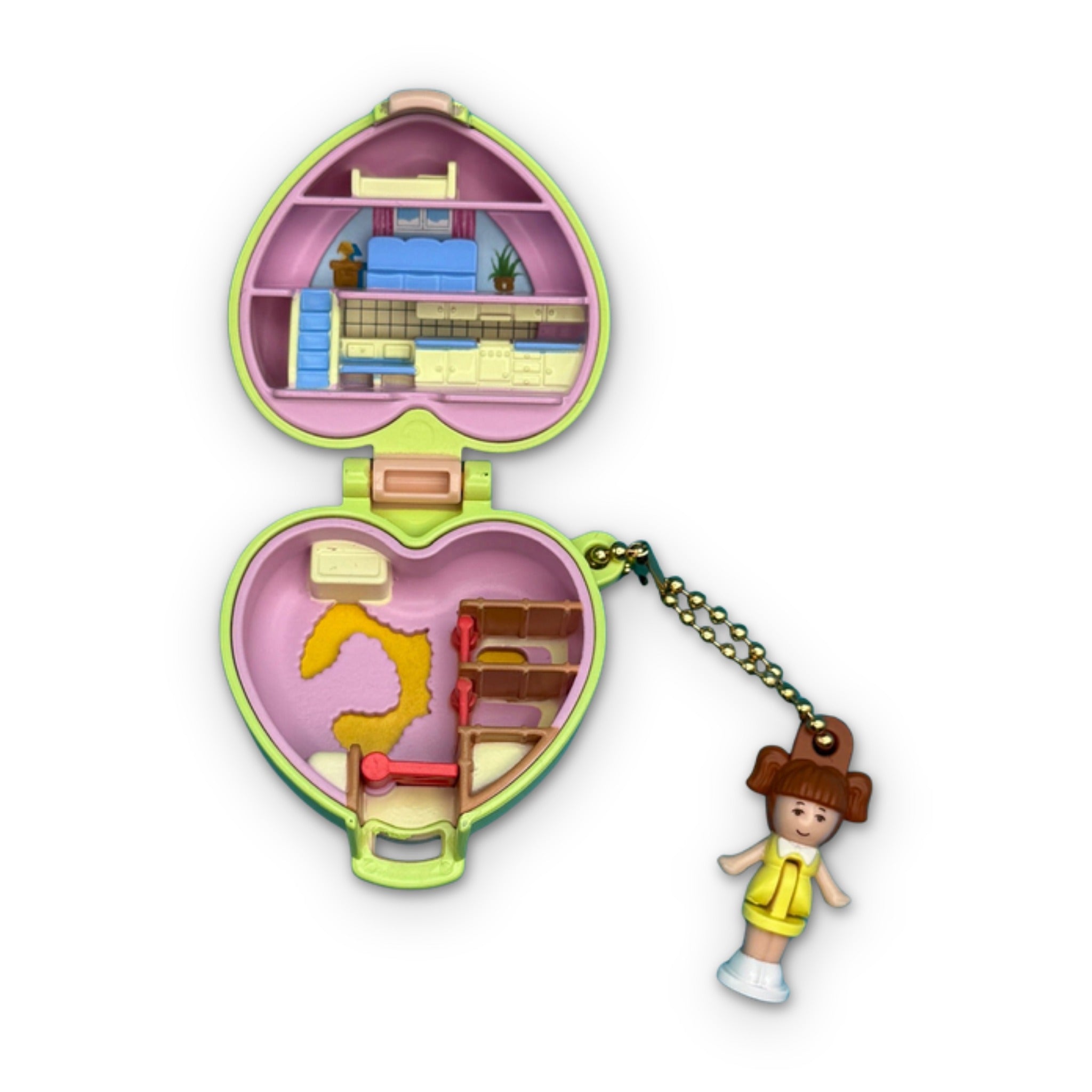 Polly Pocket Retro Brunette  s: You Pick -  vintage keychain vintage charms for bag nostalgia vintage keychains y2k collectible - Bag Crap
