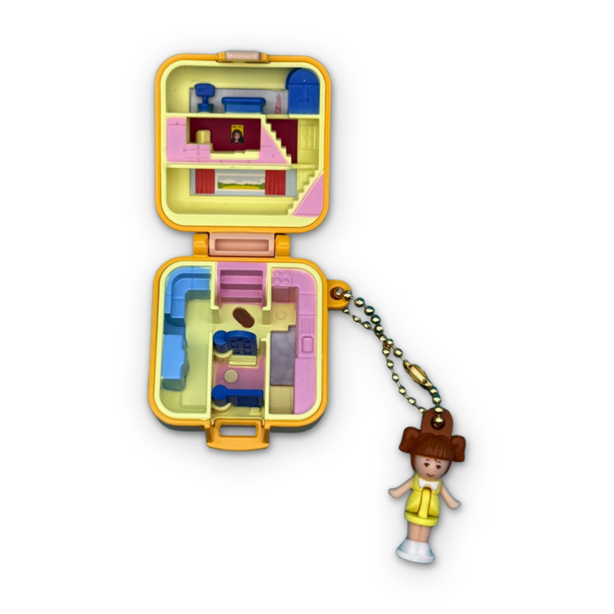 Polly Pocket Retro Brunette  s: You Pick -  vintage keychain vintage charms for bag nostalgia vintage keychains y2k collectible - Bag Crap