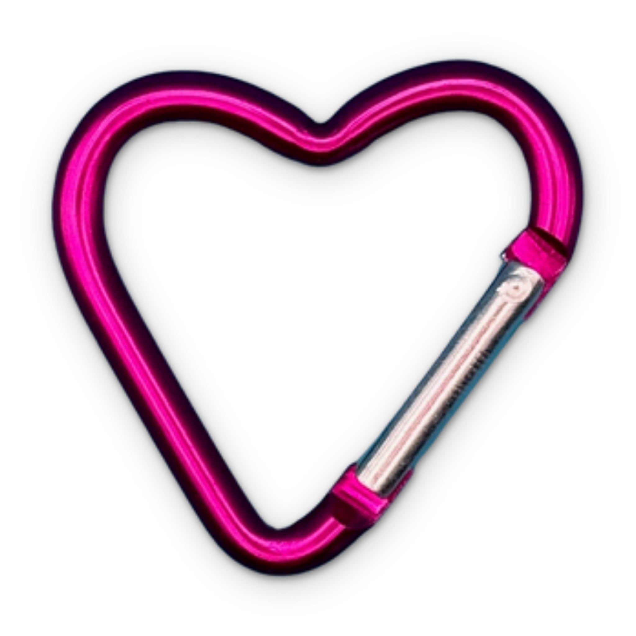 Rainbow Heart Shaped Metal Carabiner Clips: You Pick - clips carabiners charms keychains bag designer vintage keychain vintage charms for bag nostalgia vintage keychains y2k collectible - Bag Crap