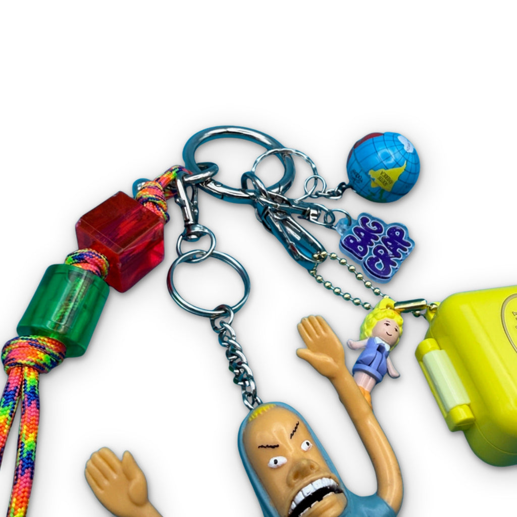 Rare Vintage Beavis Cornholio + Polly Pocket Bag Charm Pack