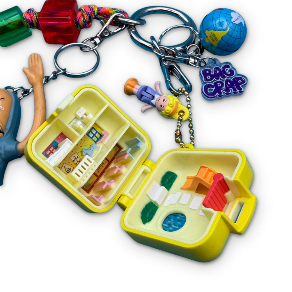Rare Vintage Beavis Cornholio + Polly Pocket Bag Charm Pack