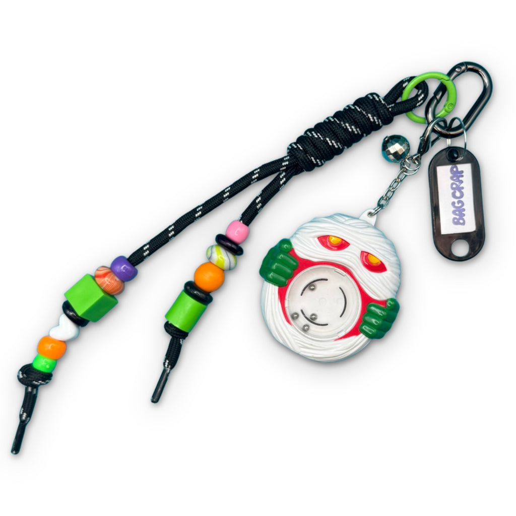 Rare Vintage Maze Monster Bag Charm Keychain Set