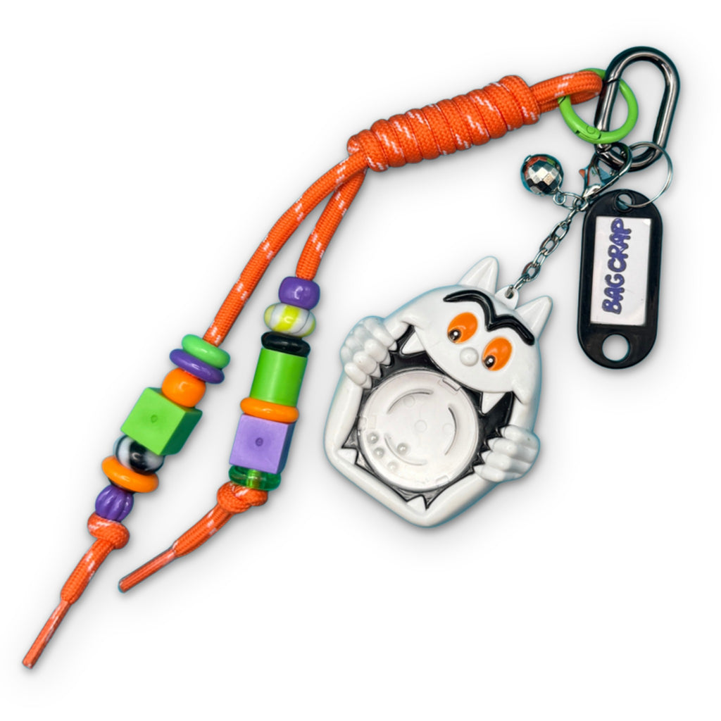 Rare Vintage Maze Monster Bag Charm Keychain Set