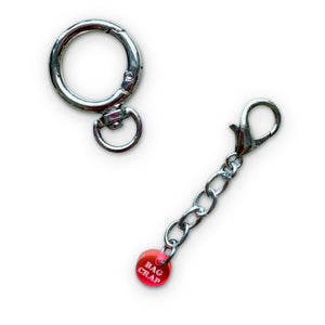 Silver Metal Mini  Chain - clips carabiners charms keychains bag designer vintage keychain vintage charms for bag nostalgia vintage keychains y2k collectible - Bag Crap